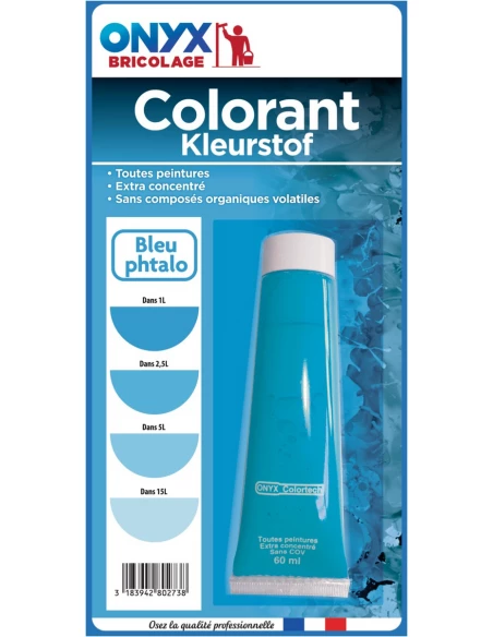 ONYX Colortech blister 60ml bleu phtalo - ONYX de ARDEA