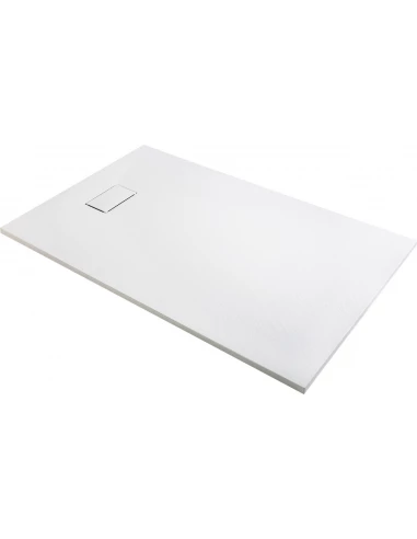 Receveur de douche effet pierre blanc 120x90 joy