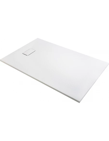 Receveur de douche effet pierre blanc 120x90 joy