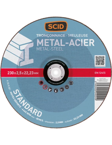 Disque à tronçonner standard 230 5 métaux