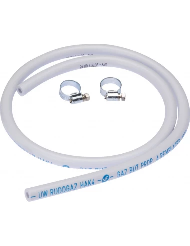 Tuyau de gaz butane/propane 1,5 mêtres avec collier