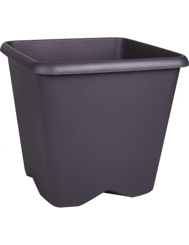Pot de fleur carre chorus 35,6l anthracite - EDA