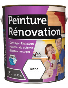 Peinture rénovation multi-surfaces boîte 2 l blanc - 3661521129518 - Batir Peintures - 980156
