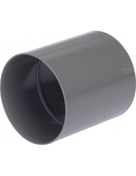 Manchon PVC avec butée intérieure femelle/femelle 100mm
