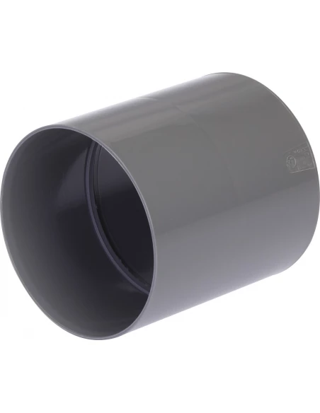 Manchon PVC avec butée intérieure femelle/femelle 100mm