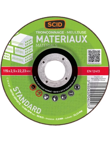 Disque à tronçonner usage courant matériaux ø (mm) 115