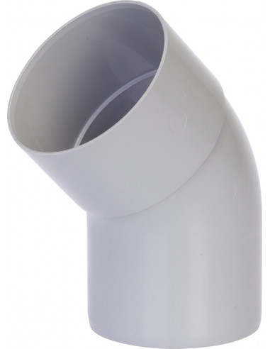 Coude ø 80 male/femelle 45° gris