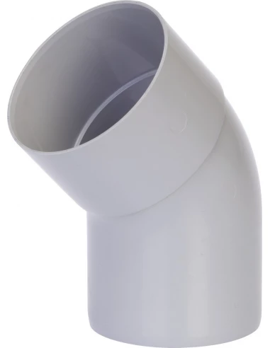 Coude ø 80 male/femelle 45° gris