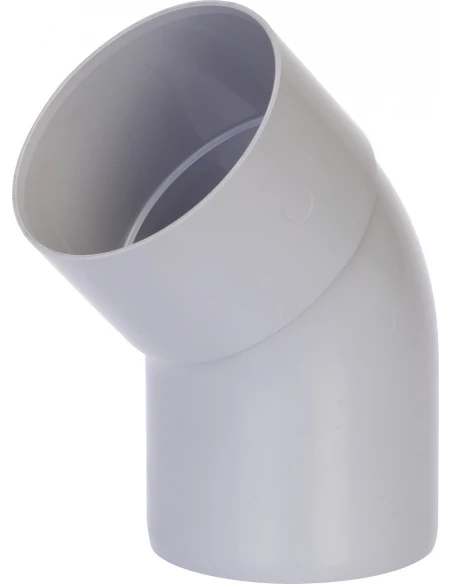 Coude ø 80 male/femelle 45° gris