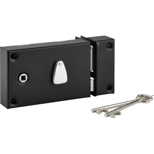 Serrure a tirage 6 gorges horizontale