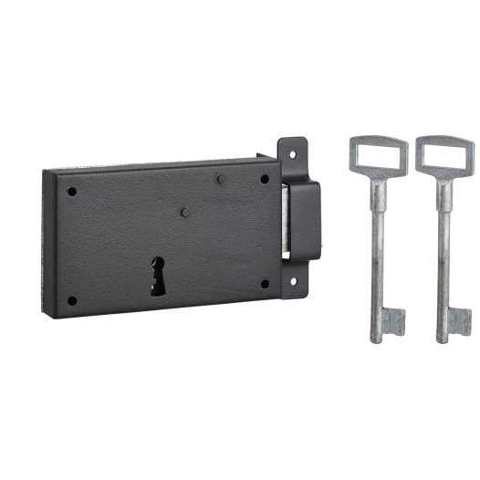 Serrure en applique pene dormant 140 x 80 mm droite