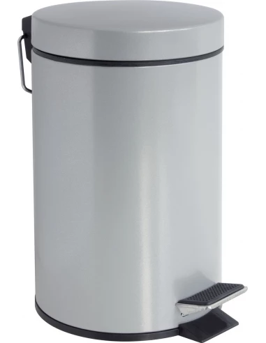 Poubelle a pedale hally silver