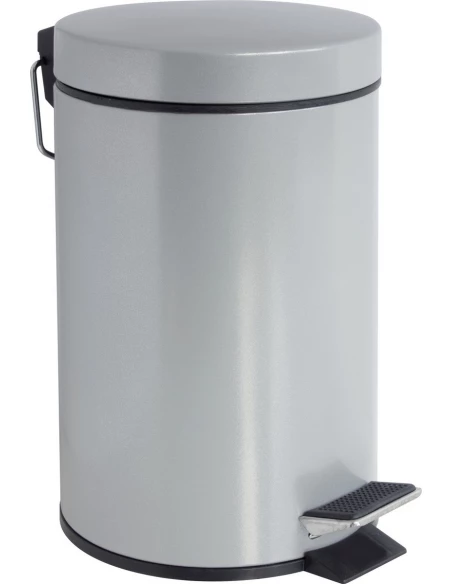 Poubelle a pedale hally silver