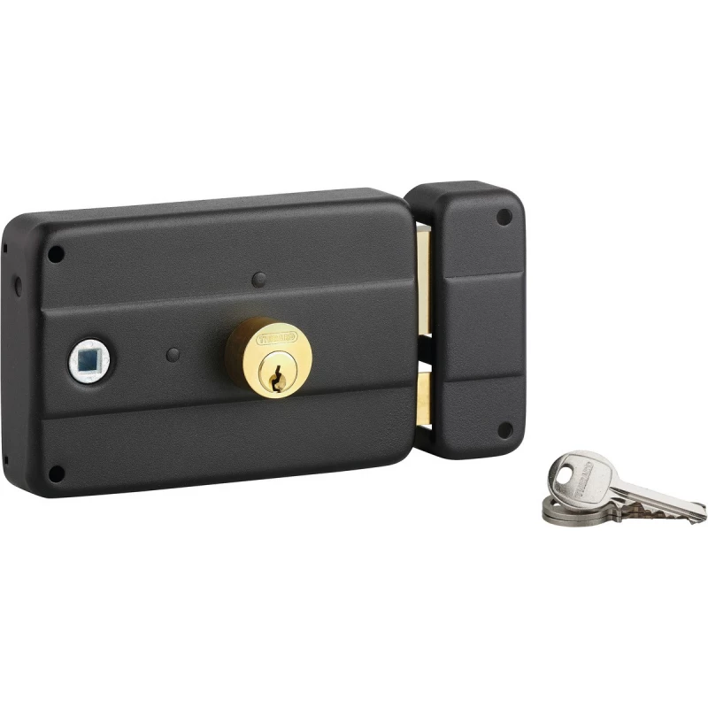 Serrure applique emboutie - Horizontale - Axe 60mm - fouillot droite -Thirard