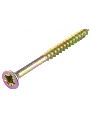 Vis Agglo Fraisée PZ 4.5x35 Fix'Pro Vis agglo bois, tête fraisée, Pozidriv, acier zingué. - Fix'Pro