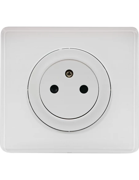 Les prises prise de courant affleurante 2p+t neutre / blanc