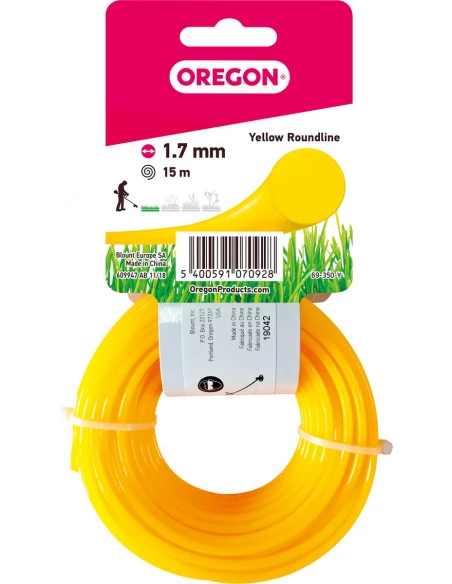 Fil rond jaune 1 7mm 15m