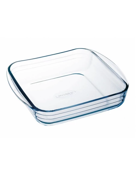 plat verre carre 21cm