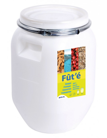 Fût plastique hermétique 50 litres 36 x 36 x 53 - EDA