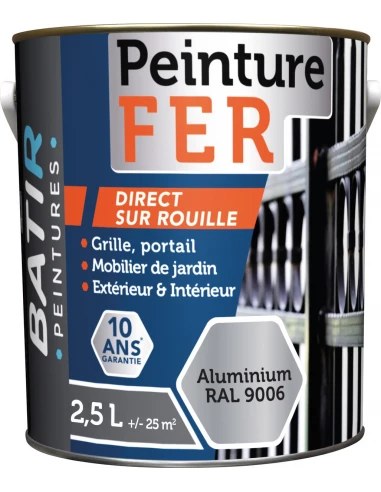 BATIR Fer brillant_2_5l_aluminium - BATIR