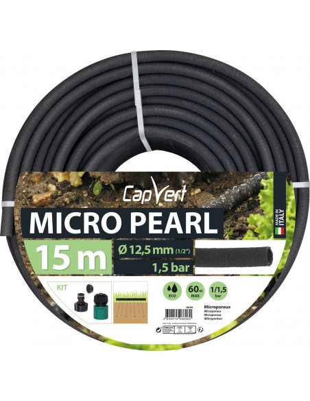 Tuyau Micro-Perforé Capvert 15m Arrosage goutte à goutte économe - Capvert