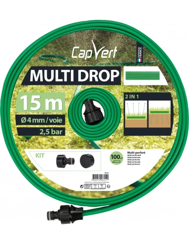 Kit tuyau Arroseur multi drop longueur 15m - CAPVERT