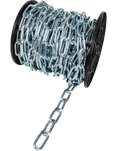 Chaine soudée droite maille longue en bobine bobine de 25 m 6 225 42 x 12