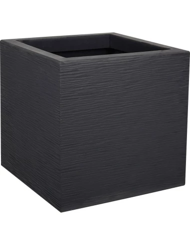 Pot plastique carre graphit 21 29,5 x 29,5 x 29,5 anthracite