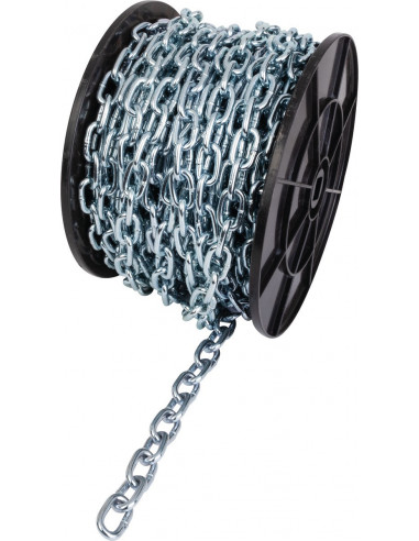 Chaîne Soudée D5mm Chapuis Haute résistance 165kg, diamètre 5mm - Chapuis