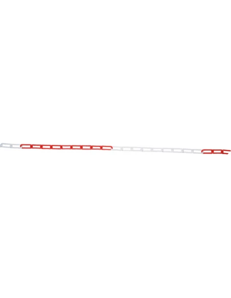 Chaine signalisation rouge et blanche diam 8mm - sac de 25 m