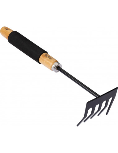 Râteau 5 Dents Capvert Outil de jardinage compact et robuste - Capvert