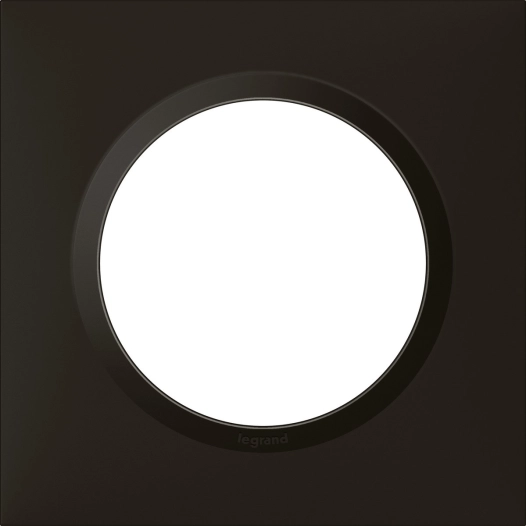 Plaque decorative dooxie 1 poste noir