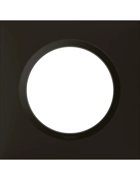 Plaque decorative dooxie 1 poste noir