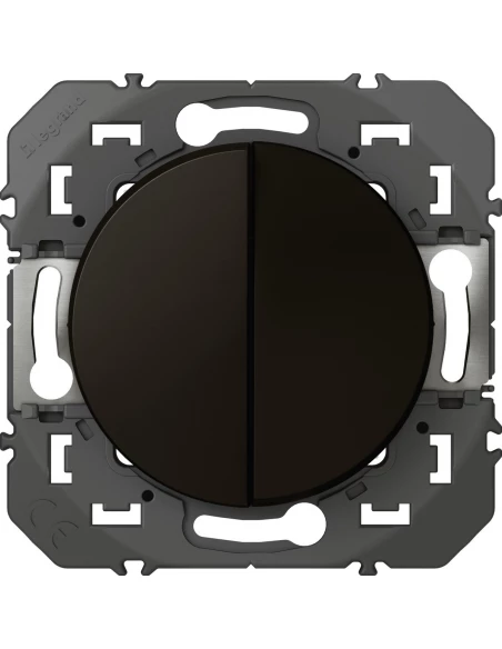 Interrupteur composable noir DOOXIE double va et vient