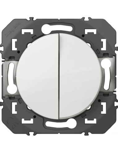 Interrupteur Double Va-et-vient Dooxie Commande double pour deux circuits lumineux - LEGRAND