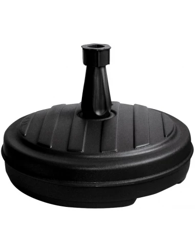 Pied de parasol plastique rond gris anthracite - EDA