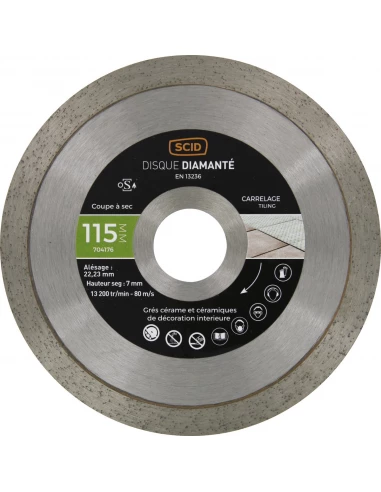 Disque carreleur haut de gamme 115 22,23