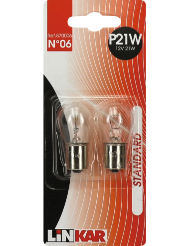 2 lampes linkar p21w