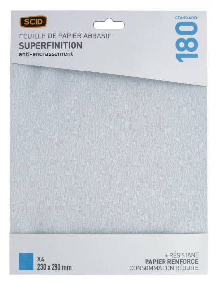 Papier corindon anti-encrassement 230 x 280 mm 180 4