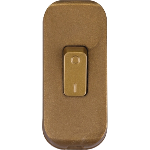 Interrupteur de fil souple 2 a vieil or