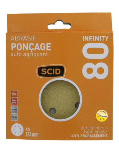 Disque Abrasif Infinity G80 Ponçage efficace, durabilité accrue - SCID