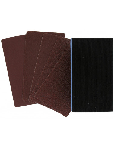 Cale de ponçage manuelle SCID 70x120mm Ergonomique, avec 8 patins abrasifs inclus - SCID