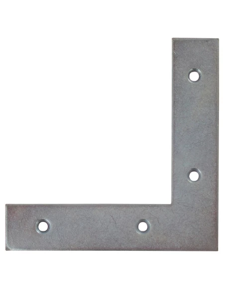 Équerre de fenêtre bout carré acier zingué 14 x 14
