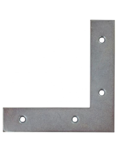 Équerre de fenêtre bout carré acier zingué 16 x 16