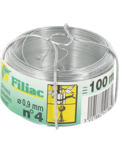 Fil galvanisé 0,9mm 100m n°4