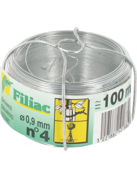 Fil galvanisé 0,9mm 100m n°4
