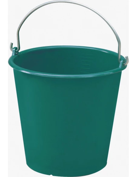 Seau rural/industriel gradué bleu 12 l 21/29 x 27