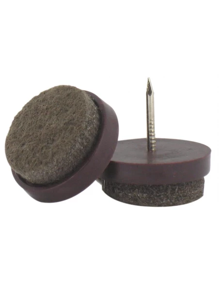 Patin feutre marron à clouer 24 ø mm 4 pce(s)