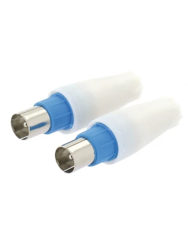 Fiche Coaxiale Droite Diamètre 9,52 Mm Dhome - 2 Mâles