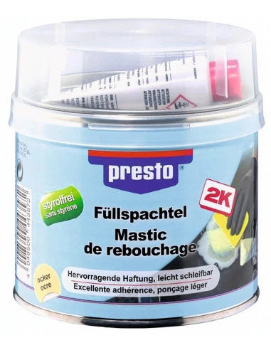 Mastic de rebouchage polyester presto bg 1 kg